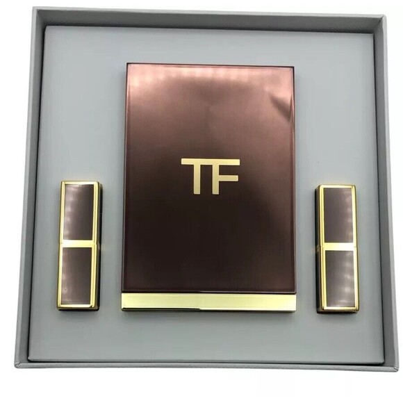 Tom Ford Eye Quad & Lip Set, 31 Sous Le Sable / 16+80 mini Lipcolor, New Boxed - Picture 2 of 4